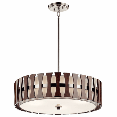Kichler Cirus 4-LT Convertible Pendant Auburn Stain - Auburn Stained - 43753AUB
