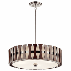 Kichler Cirus 4-LT Convertible Pendant Auburn Stain - Auburn Stained - 43753AUB