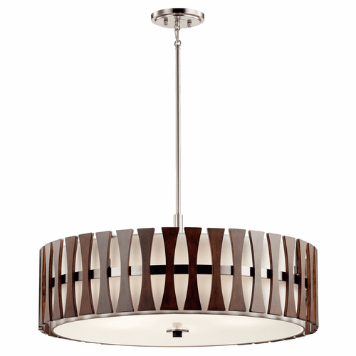 Kichler Cirus 5-LT Convertible Pendant Auburn Stain - Auburn Stained - 43754AUB