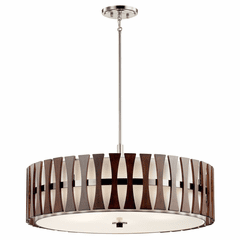 Kichler Cirus 5-LT Convertible Pendant Auburn Stain - Auburn Stained - 43754AUB