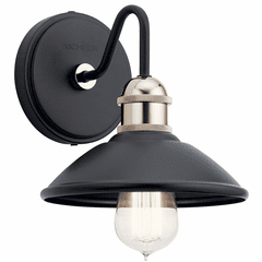 Kichler Clyde 1-LT Wall Sconce - Black - 45943BK