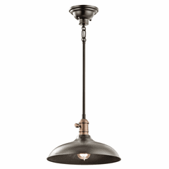 Kichler Cobson 1-LT Convertible Pendant - Olde Bronze - 42580OZ Kichler Cobson 1-LT Convertible Pendant - Olde Bronze - 42580OZ