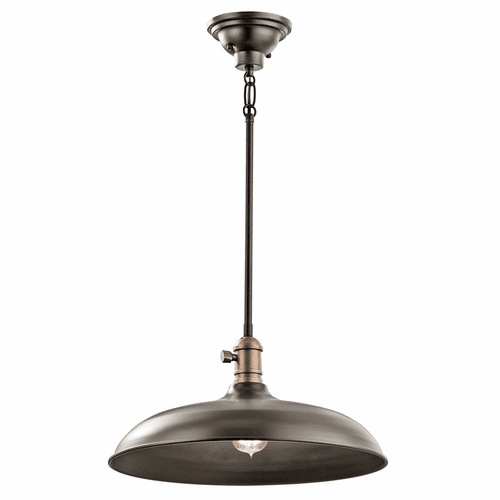 Kichler Cobson 16" 1-LT Convertible Pendant - Olde Bronze - 42585OZ