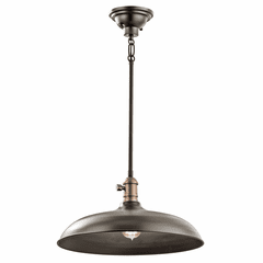 Kichler Cobson 16" 1-LT Convertible Pendant - Olde Bronze - 42585OZ