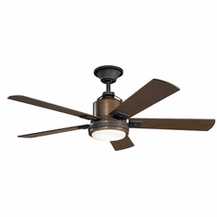 Kichler Colerne LED 52" Ceiling Fan - Distressed Black - 300052DBK Kichler Colerne LED 52" Ceiling Fan - Distressed Black - 300052DBK