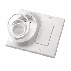 Kichler CoolTouch Dual Gang Wall Plate - White - 370011WH
