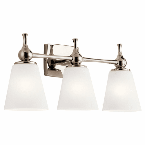 Kichler Cosabella 3-LT Bath Vanity Light - Polished Nickel - 55092PN