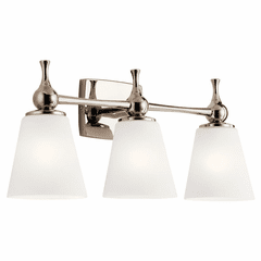 Kichler Cosabella 3-LT Bath Vanity Light - Polished Nickel - 55092PN
