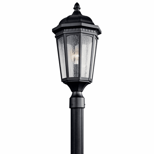 Kichler Courtyard 1-LT Post Light - Black - 9532BKT
