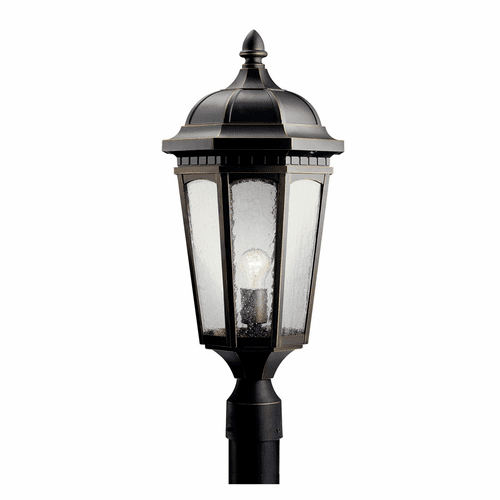 Kichler Courtyard 1-LT Post Light - Rubbed Bronze - 9532RZ