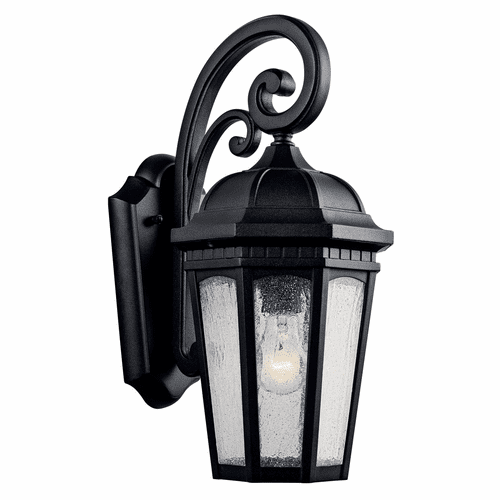 Kichler Courtyard 17.75" 1-LT Wall Light - Black - 9033BKT