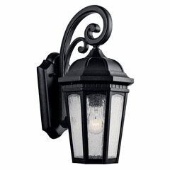 Kichler Courtyard 17.75" 1-LT Wall Light - Black - 9033BKT