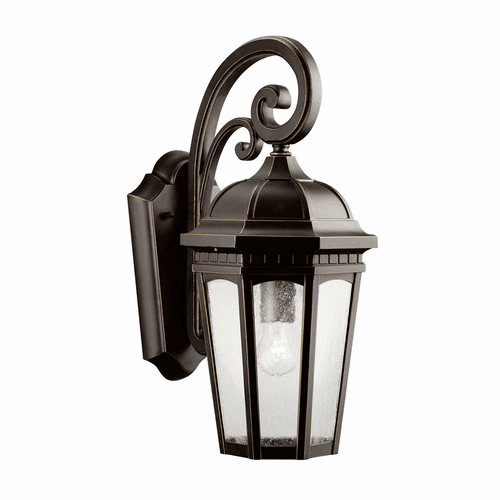 Kichler Courtyard 17.75" 1-LT Wall Light - Rubbed Bronze - 9033RZ