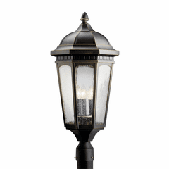 Kichler Courtyard 3-LT Post Light - Rubbed Bronze - 9533RZ