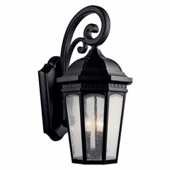 Kichler Courtyard 3-LT Wall Light - Black - 9035BKT
