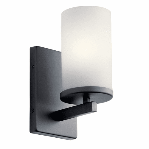 Kichler Crosby 1-LT Wall Sconce - Black - 45495BK