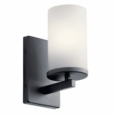 Kichler Crosby 1-LT Wall Sconce - Black - 45495BK