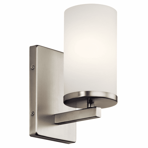 Kichler Crosby 1-LT Wall Sconce - Brushed Nickel - 45495NI
