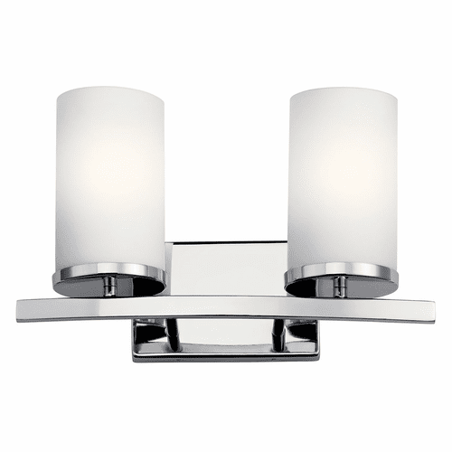 Kichler Crosby 2-LT Vanity Light - Chrome - 45496CH
