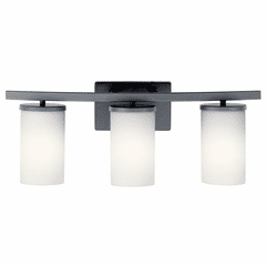 Kichler Crosby 3-LT Bath Light - Black - 45497BK