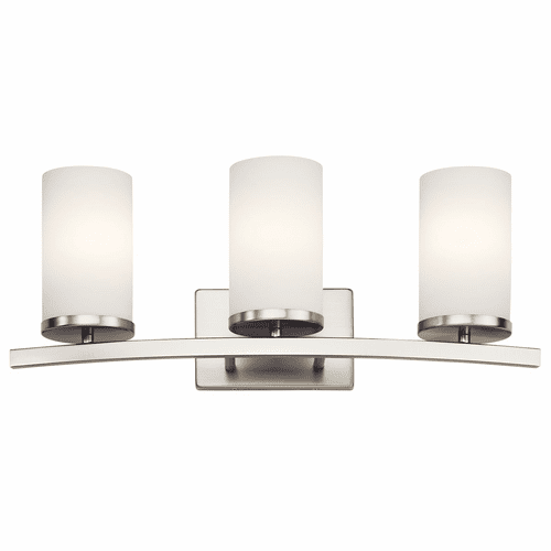Kichler Crosby 3-LT Vanity Light - Brushed Nickel - 45497NI
