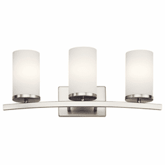 Kichler Crosby 3-LT Vanity Light - Brushed Nickel - 45497NI