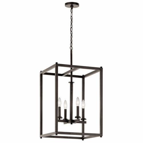 Kichler Crosby 4-LT Foyer Pendant - Olde Bronze - 43998OZ
