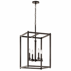 Kichler Crosby 4-LT Foyer Pendant - Olde Bronze - 43998OZ