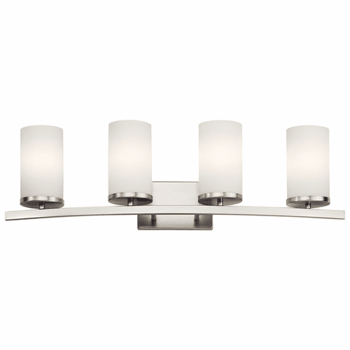 Kichler Crosby 4-LT Vanity Light - Brushed Nickel - 45498NI