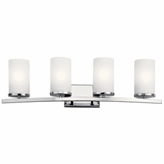 Kichler Crosby 4-LT Vanity Light - Chrome - 45498CH