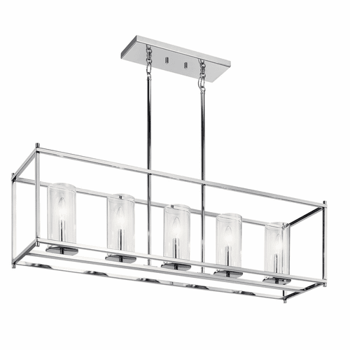 Kichler Crosby 5-LT Linear Chandelier - Chrome - 43995CH