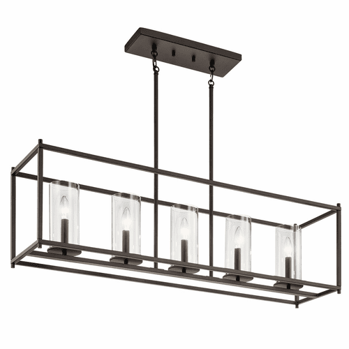 Kichler Crosby 5-LT Linear Chandelier - Olde Bronze - 43995OZ