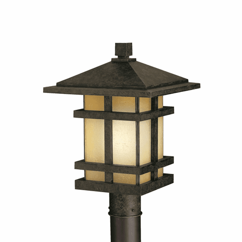 Kichler Cross Creek 1-LT Post Light - Aged Bronze - 9529AGZ