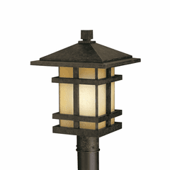 Kichler Cross Creek 1-LT Post Light - Aged Bronze - 9529AGZ