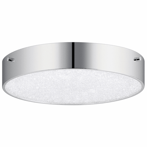 Kichler Crystal Moon 3000K 12" LED Flush Mount - Chrome - 84049