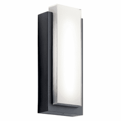 Kichler Dahlia Outdoor 2-LT LED Wall Light - Black - 49557BKLED