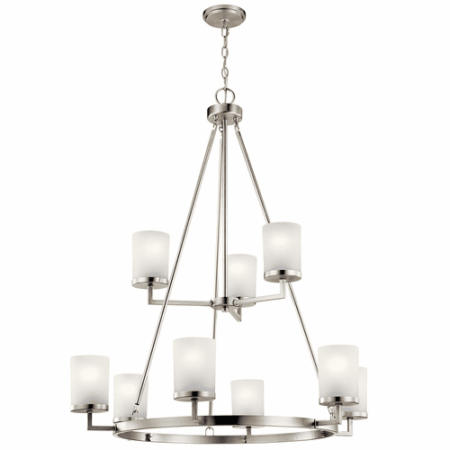 Kichler Daimlen 9-LT Chandelier - Brushed Nickel - 44037NI