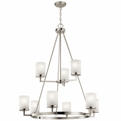 Kichler Daimlen 9-LT Chandelier - Brushed Nickel - 44037NI Kichler Daimlen 9-LT Chandelier - Brushed Nickel - 44037NI