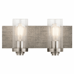 Kichler Dalwood 2-LT Vanity Light - Classic Pewter - 45927CLP Kichler Dalwood 2-LT Vanity Light - Classic Pewter - 45927CLP