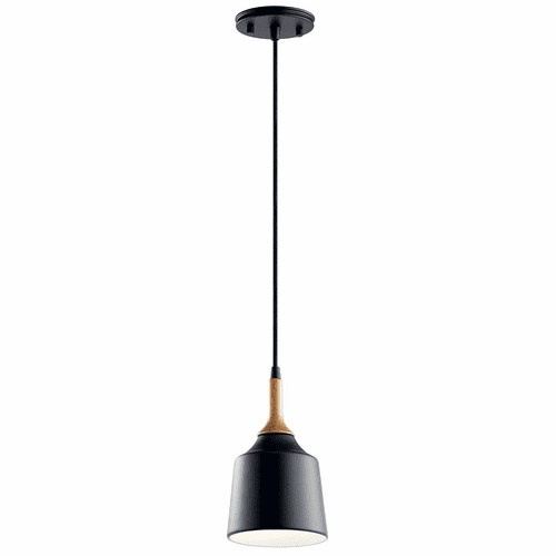 Kichler Danika 1-LT Mini Pendant - Black - 43682BK