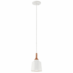 Kichler Danika 1-LT Mini Pendant - White - 43682WH