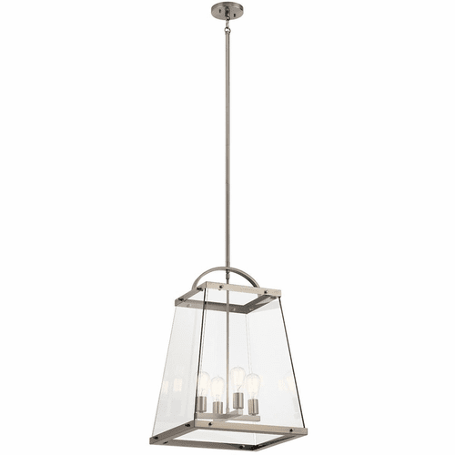 Kichler Darton 4-LT Large Foyer Pendant - Classic Pewter - 52124CLP