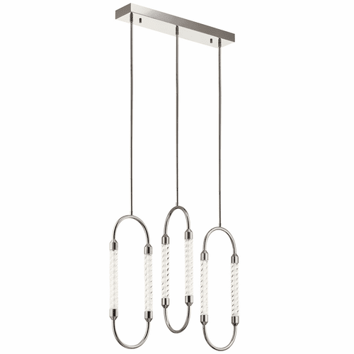 Kichler Delsey 3-LT Linear Pendant Cluster - Polished Nickel - 84149