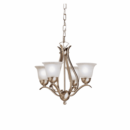 Kichler Dover 4-LT Mini Chandelier - Brushed Nickel - 2019NI