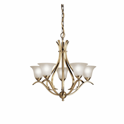 Kichler Dover 5-LT Chandelier - Brass - 2020AB