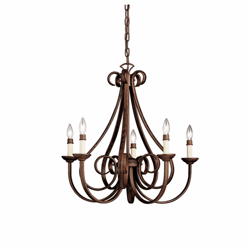 Kichler Dover 5-LT Chandelier - Tannery Bronze - 2021TZ