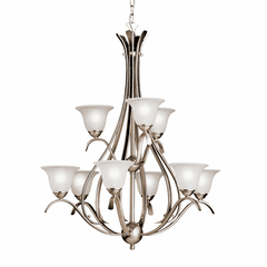 Kichler Dover 9-LT Chandelier - Brushed Nickel - 2520NI