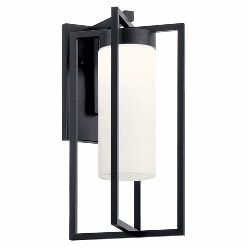 Kichler Drega 1-LT LED Large Outdoor Wall Light - Black - 59072BKLED