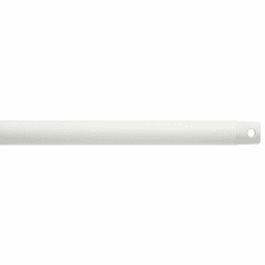 Kichler Dual Threaded 18" Downrod - Matte White - 360001MWH Kichler Dual Threaded 18" Downrod - Matte White - 360001MWH