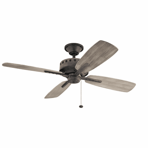 Kichler Eads Patio 52" Ceiling Fan - Weathered Zinc - 310152WZC